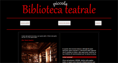 Desktop Screenshot of bibliotecateatrale.com