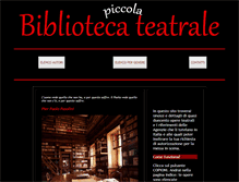 Tablet Screenshot of bibliotecateatrale.com